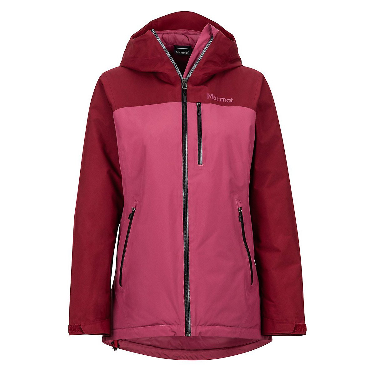 Marmot-W Solaris Jacket連帽GORE-TEX®防水透氣化纖保暖外套/磚紅