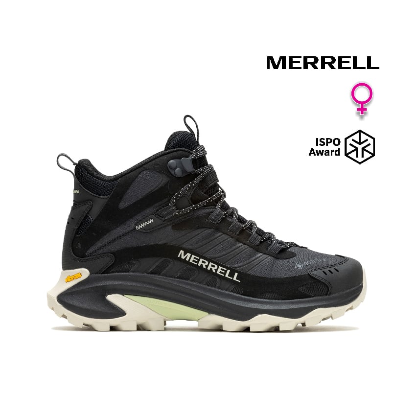Merrell MOAB SPEED 2 MID GORE-TEX® 輕量戶外高筒靴 黑色 女款 (037826)