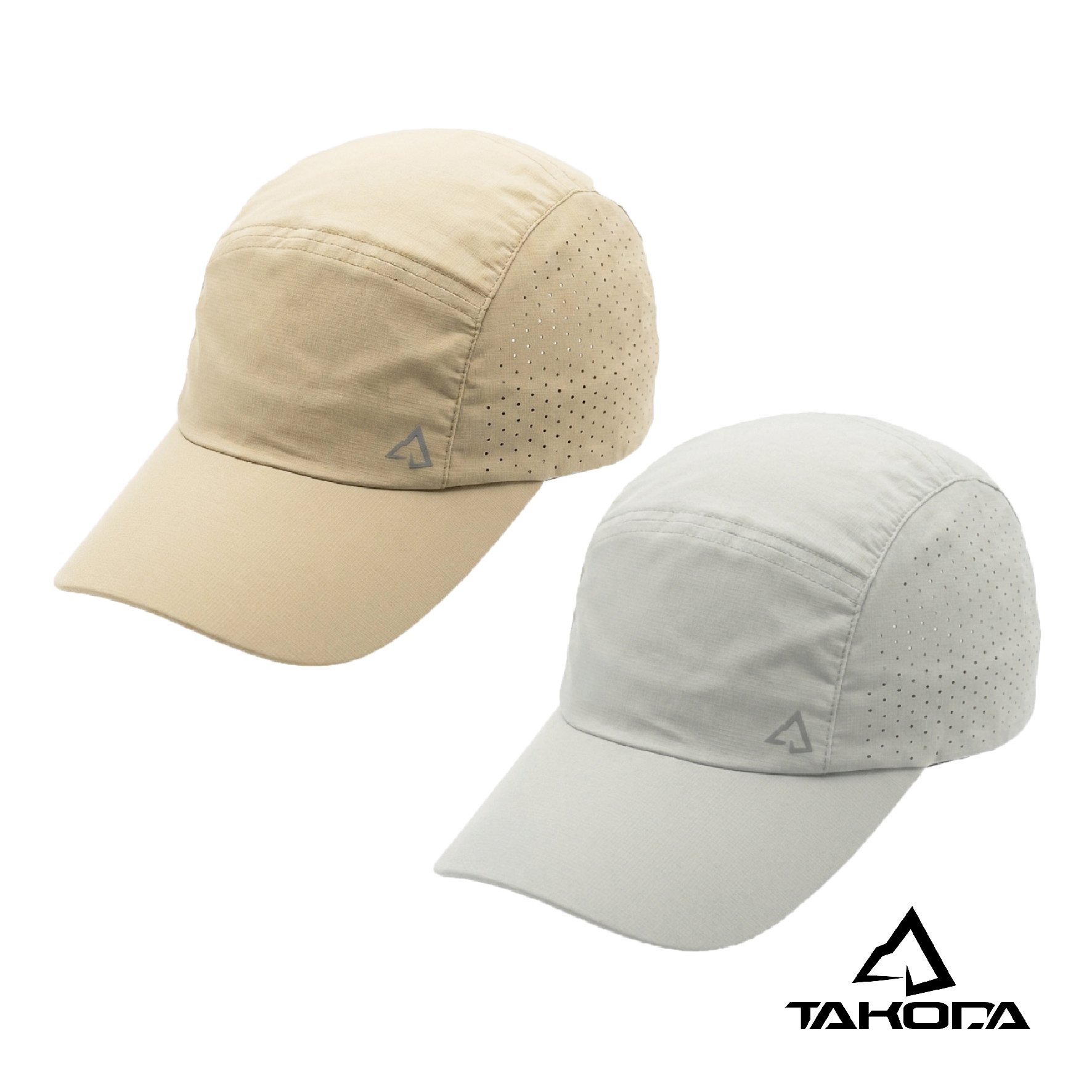 TAKODA Wiyaka 戶外透氣休閒跑帽 駝色/灰色