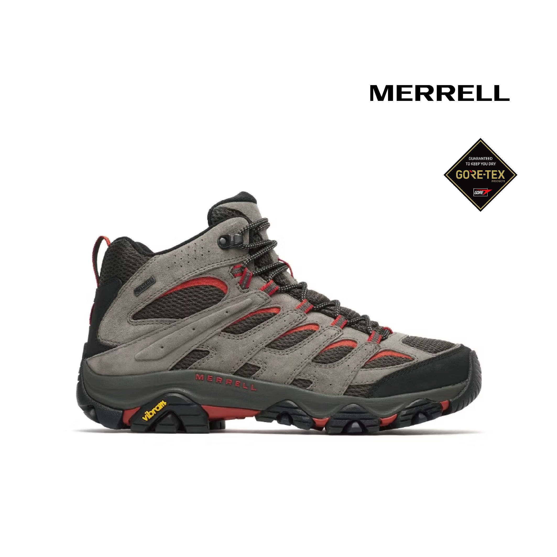 MERRELL MOAB 3 MID GTX 防水登山健行鞋 男款 灰色 (00005415)