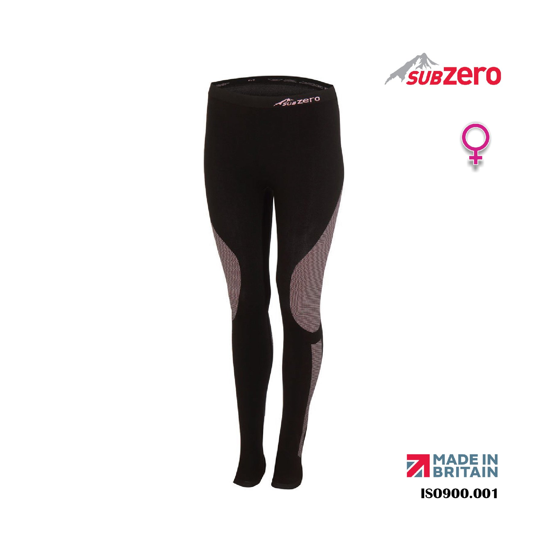 英國SUB ZERO-Factor 1+ 立體無縫/保暖/女款排汗長褲/英國原廠