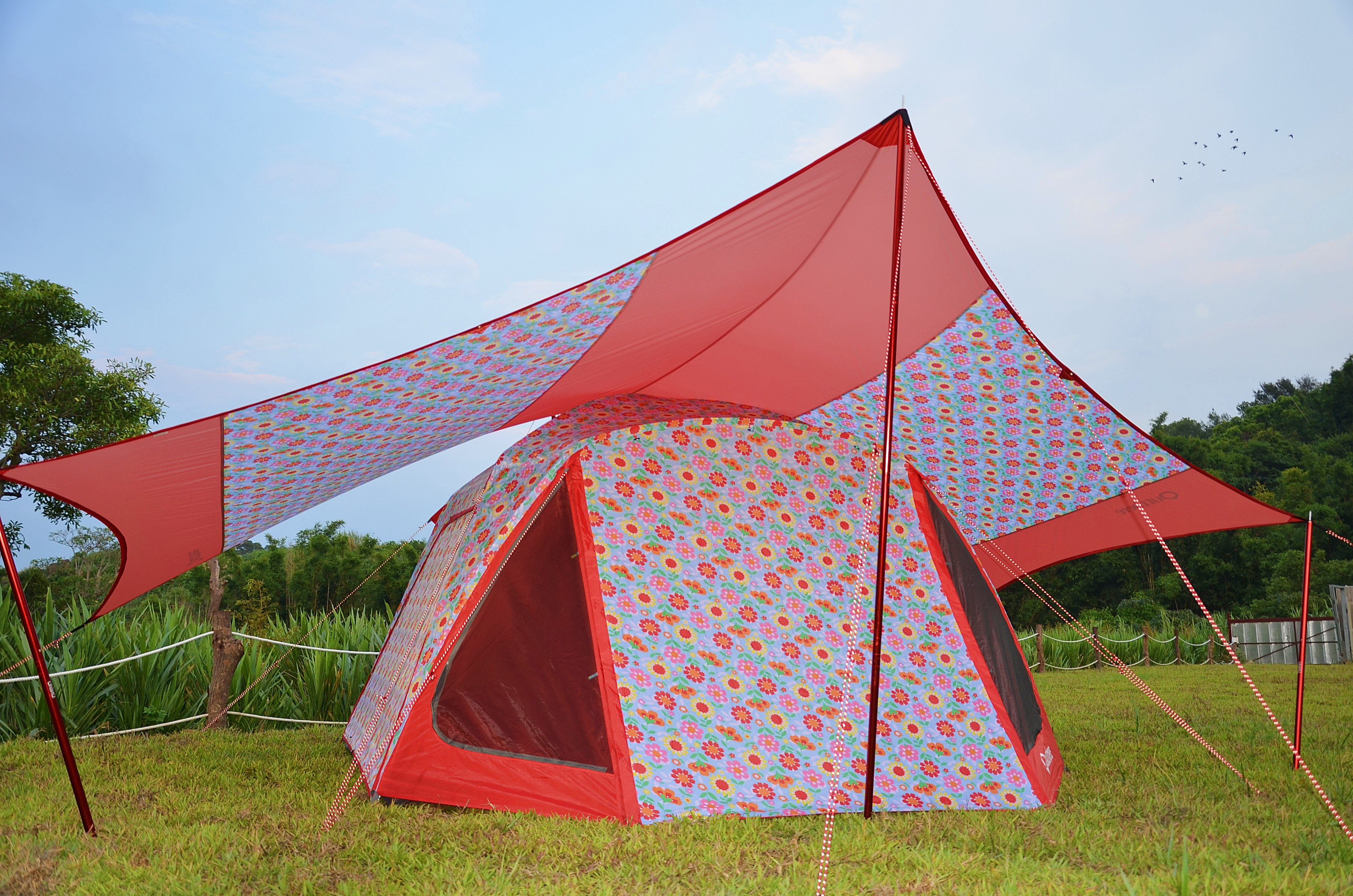 好野outthere馬卡龍六人帳限定紀念版 (主帳+天幕)/花園彩繪限定版