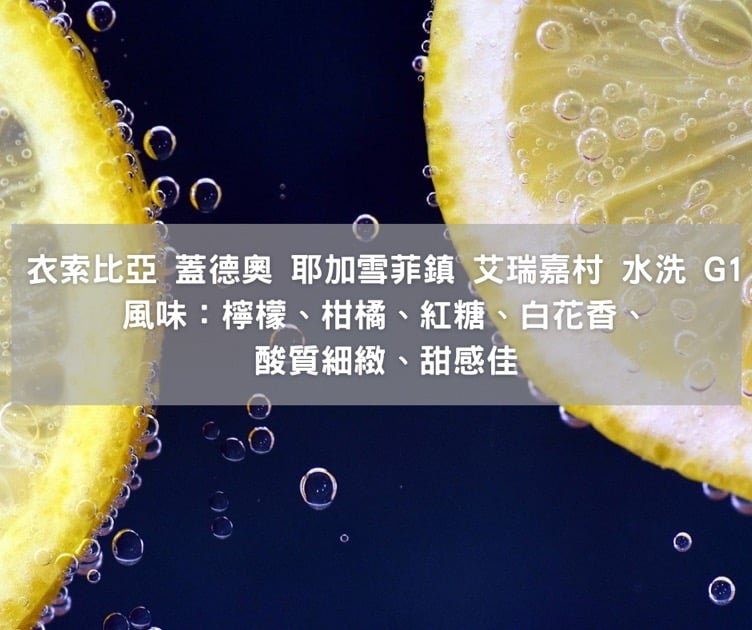 衣索比亞 水洗 耶珈雪啡 蓋德奧 艾瑞嘉村 (半磅/濾掛式10包)