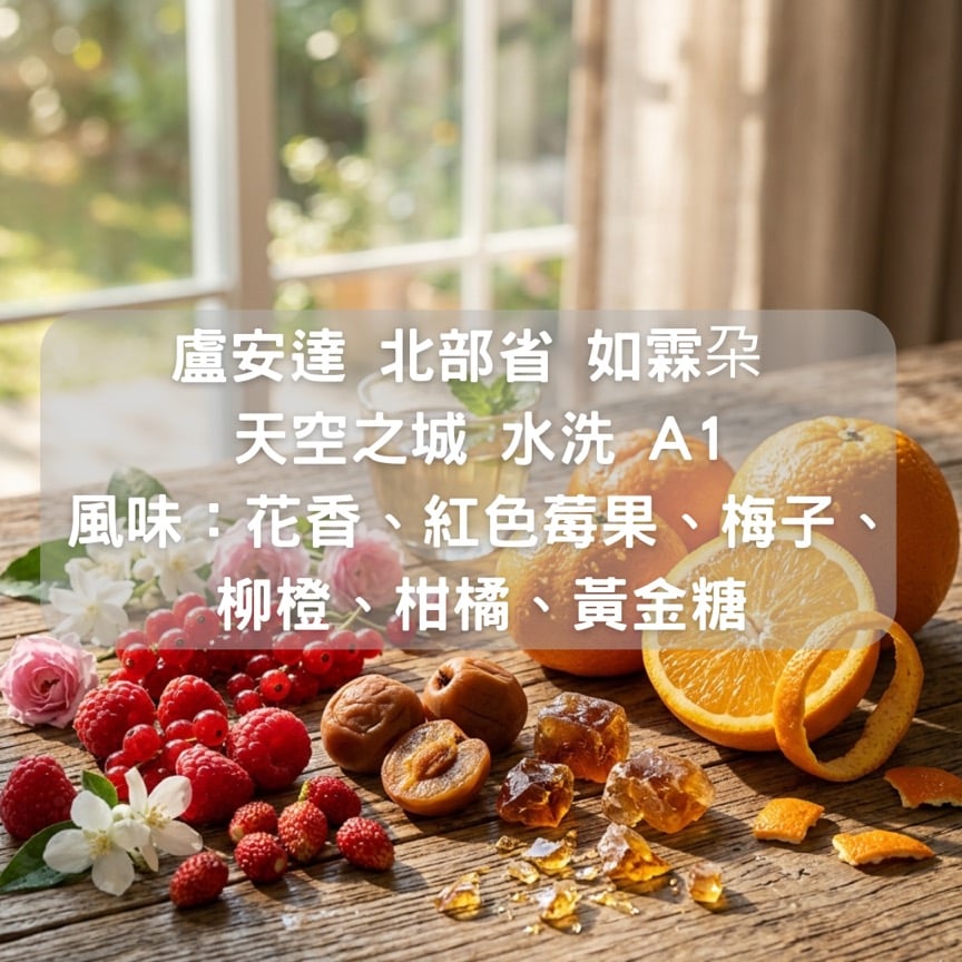 盧安達 北部省 如霖朶 天空之城 水洗 A1(半磅/濾掛式10包）