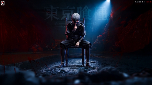 ジャッカル铁幕-studio 金木研 東京喰種】鐵幕Studio-金木研| 東京喰種| 所有商品- 【GK雕像