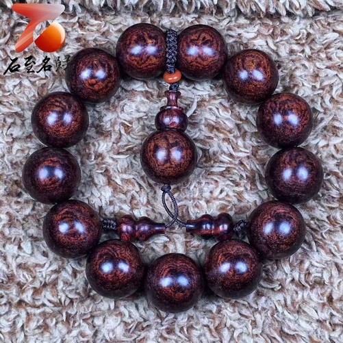 海南黃花梨紫油梨老料X紋對眼鬼臉20mm手珠重量51.7克- 石至名歸 海南黃花梨紫油梨老料X紋對眼鬼臉20mm手珠重量51.7克- 石至名歸