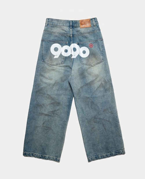 パンツ 9090 OG Logo Painted Denim Pants 9090 OG Logo Painted Denim Pants – YZ