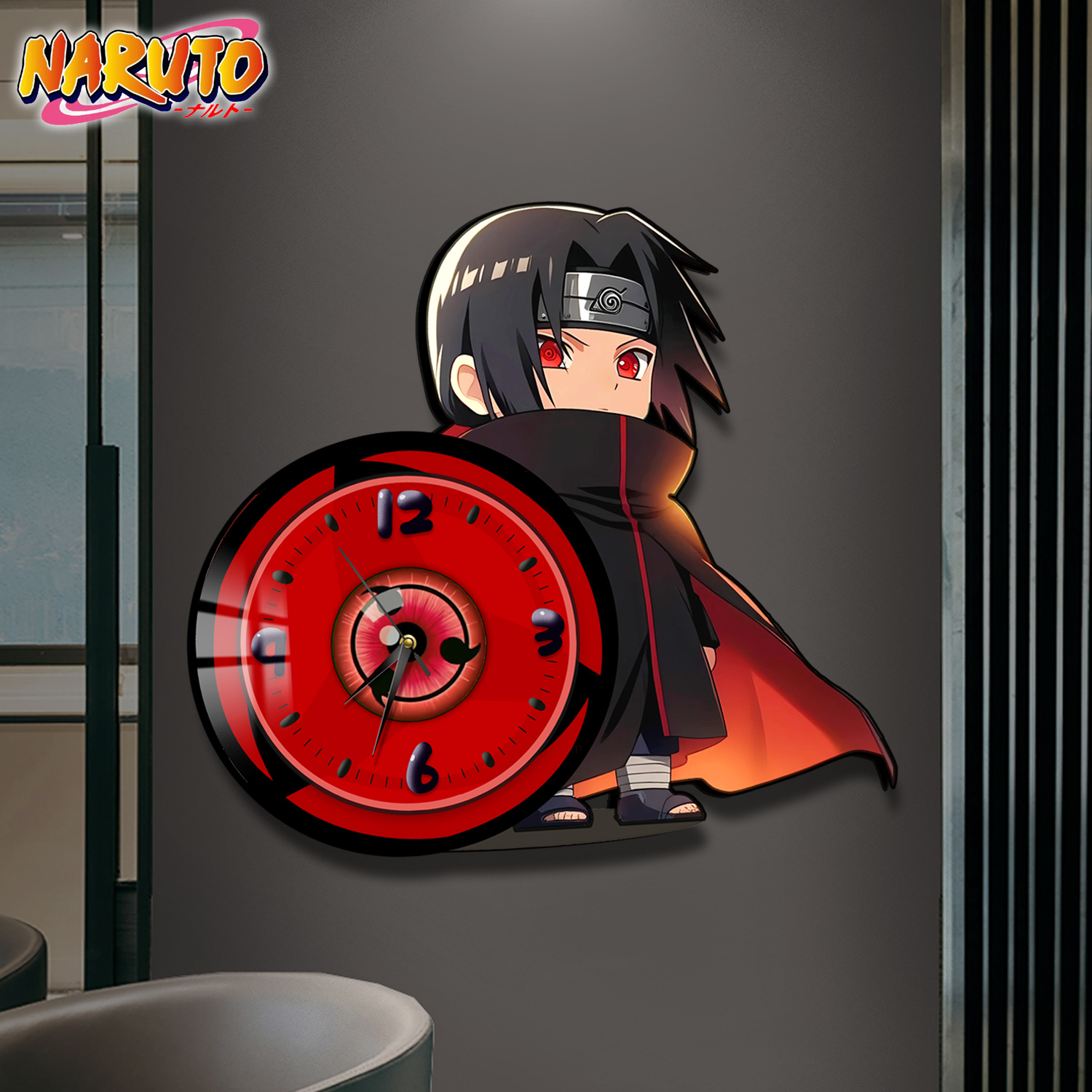 【週邊】阿喵畫社-鼬神血輪眼橫版鐘錶4