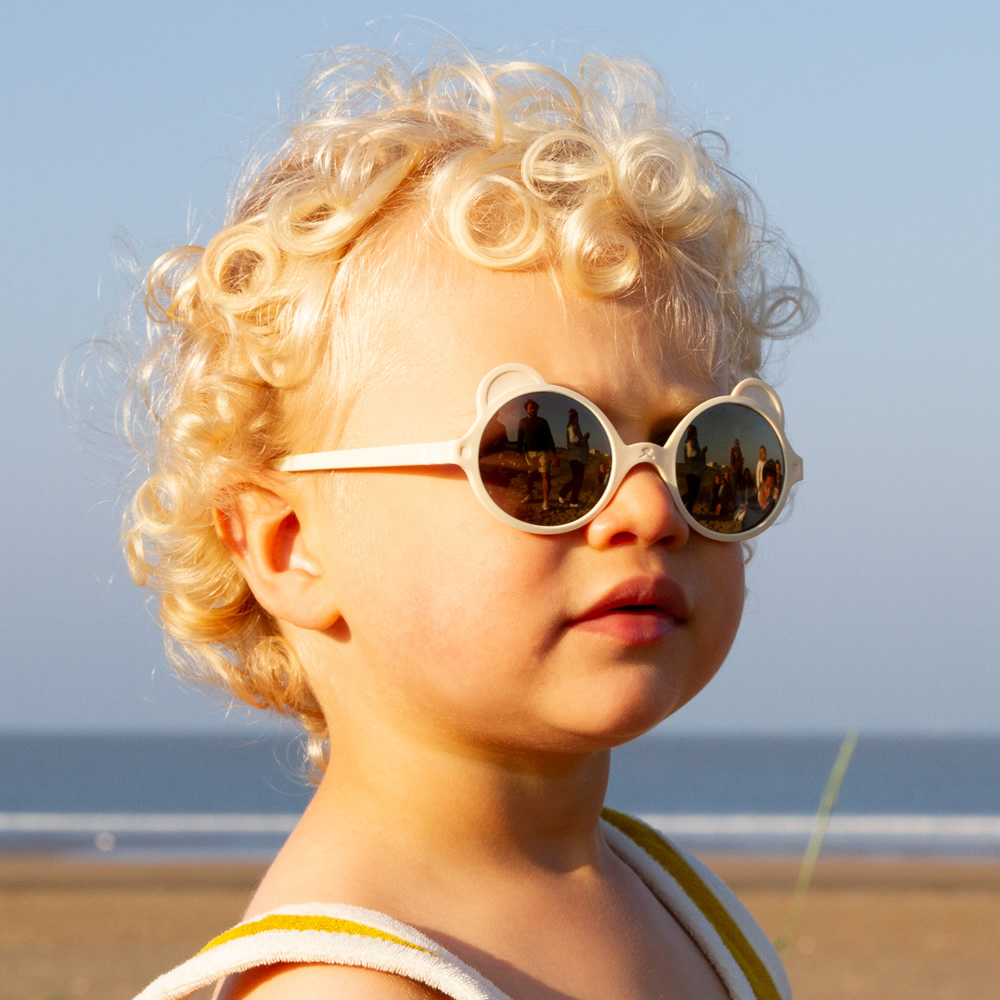 法國KiETLA OURS'ON萌貝熊幼兒太陽眼鏡(1-4Y 象牙白)5