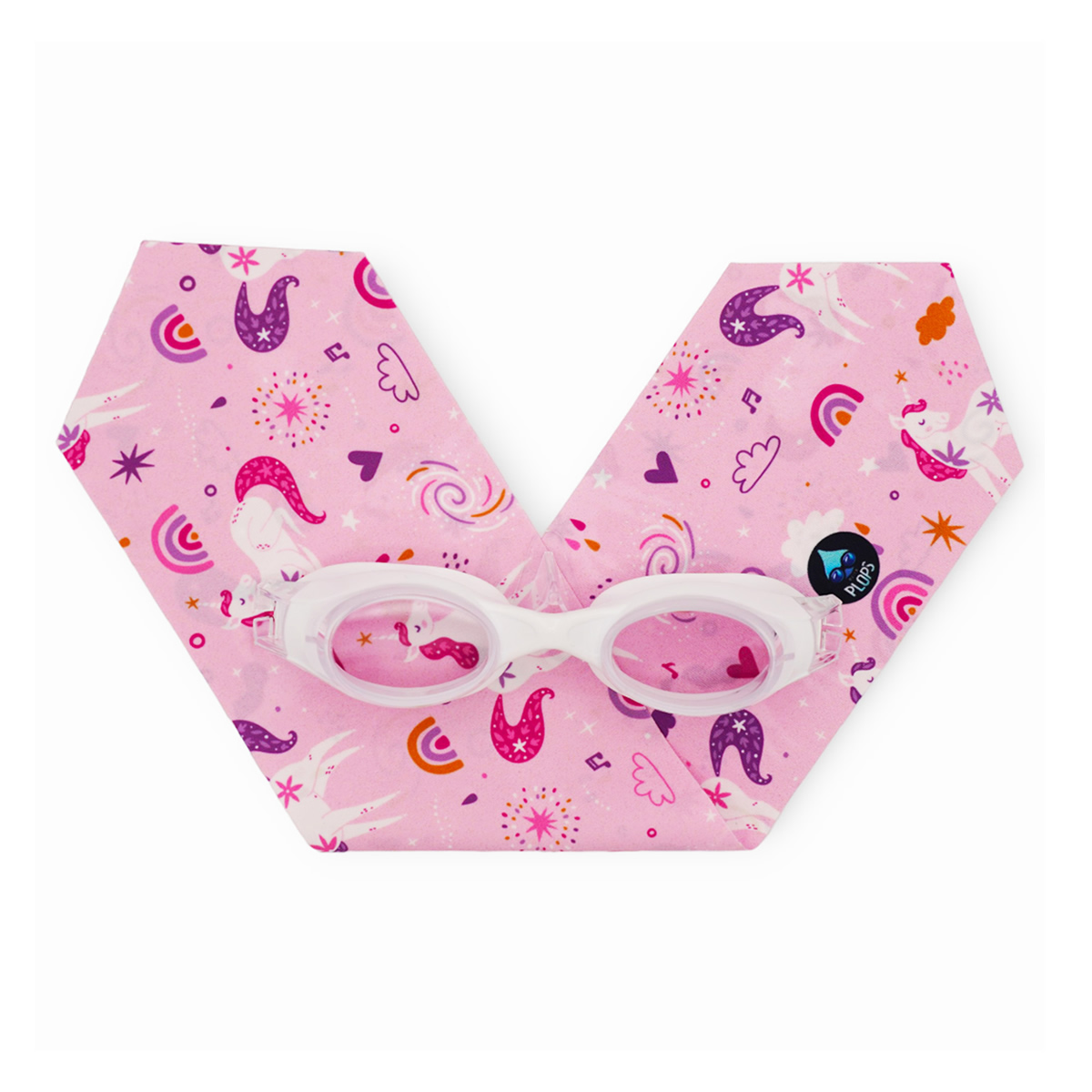 法國waterplops-兒童游泳泳鏡(魔法獨角獸/透明)1