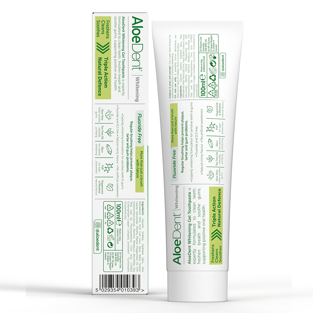 英國Aloe Dent-淨亮白牙膏(無氟)2
