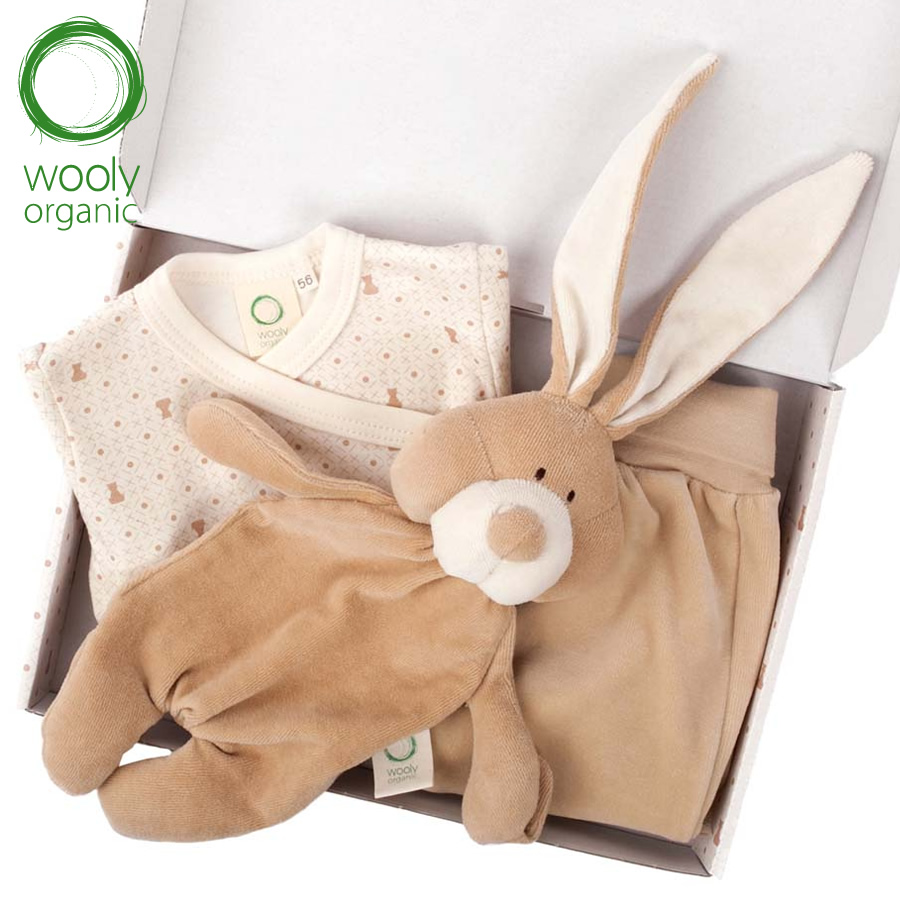 WoolyOrganic有機棉絨 彌月豪華禮(丹蜜淺棕)1