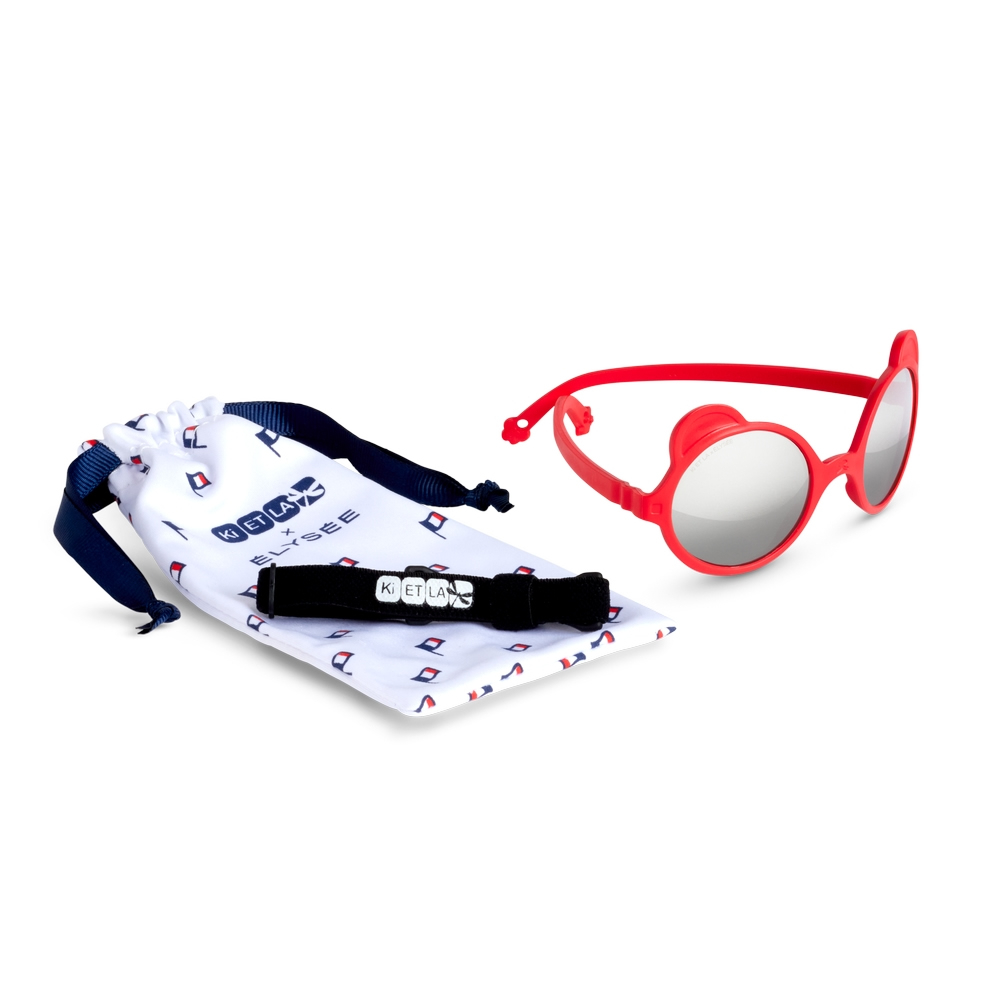 法國KiETLA OURS'ON萌貝熊幼兒太陽眼鏡(1-4Y 法國紅)3