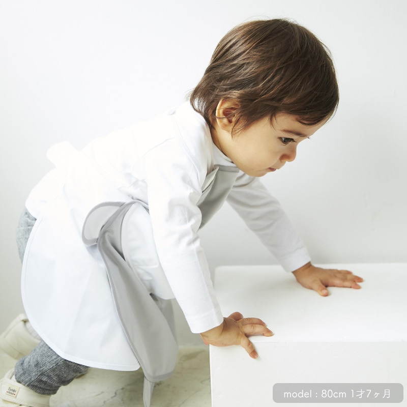 日本ABOO 動物造型長版圍裙(灰熊)5