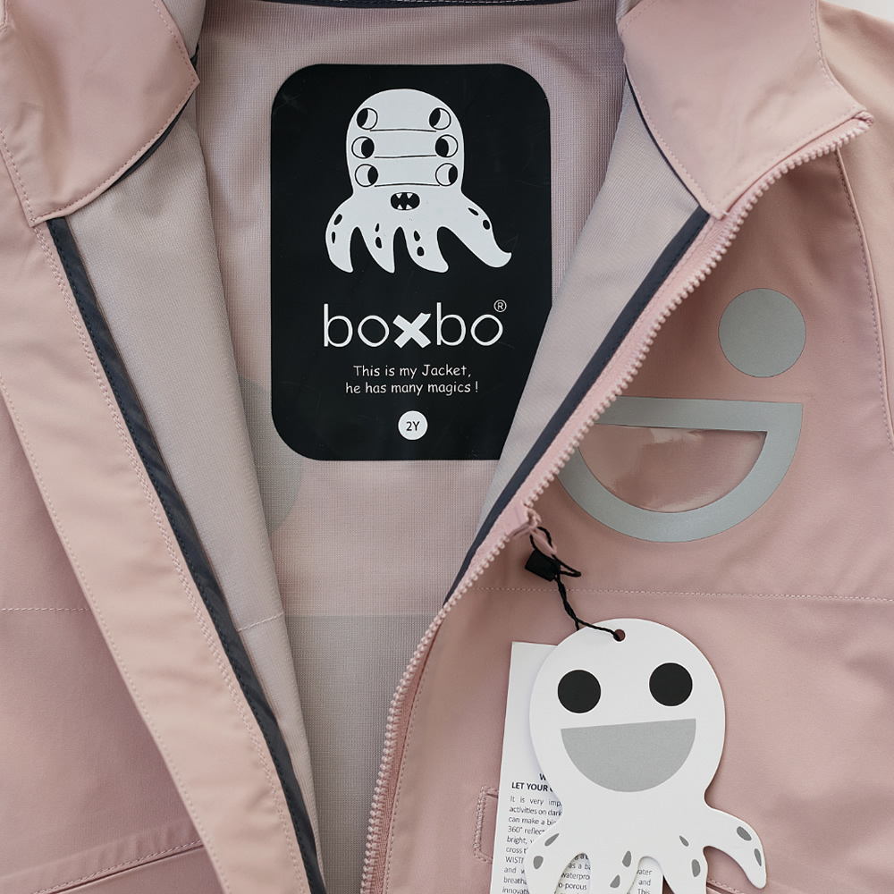 法國BOXBO WISTITI防水透氣機能衣(蜜桃粉)3