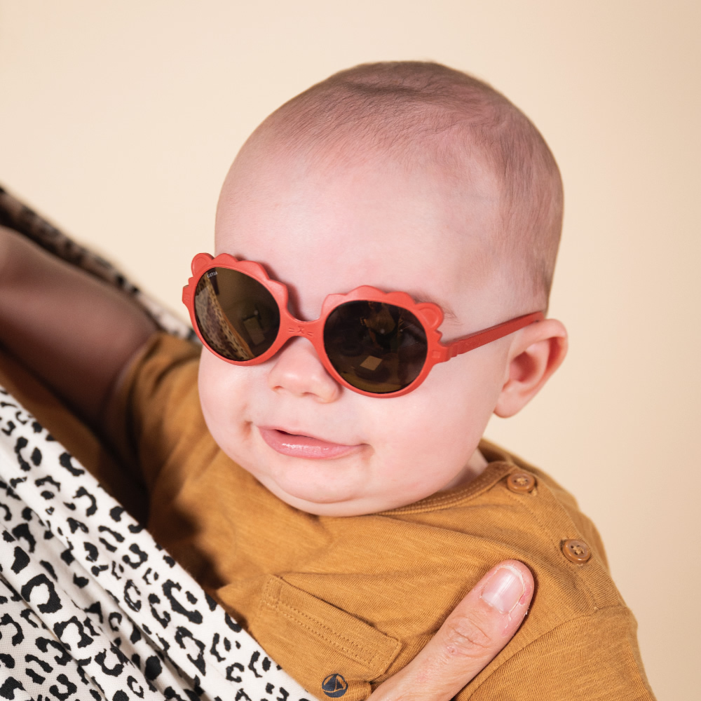 法國KiETLA LION萌貝獅幼兒太陽眼鏡(1-4Y 栗梅紅)7