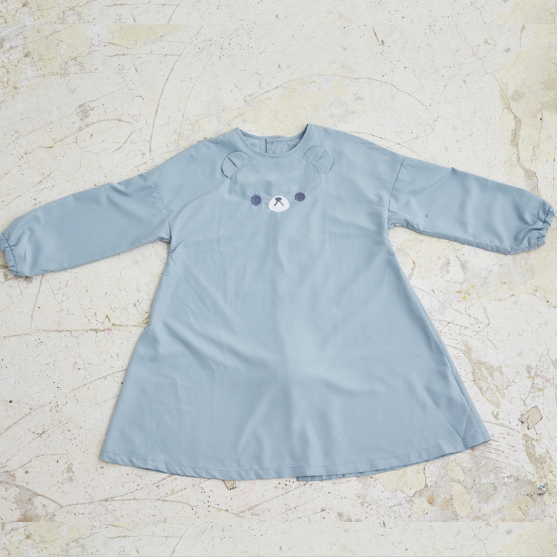 日本ABOO 動物造型長袖罩衫(淺藍熊熊)12