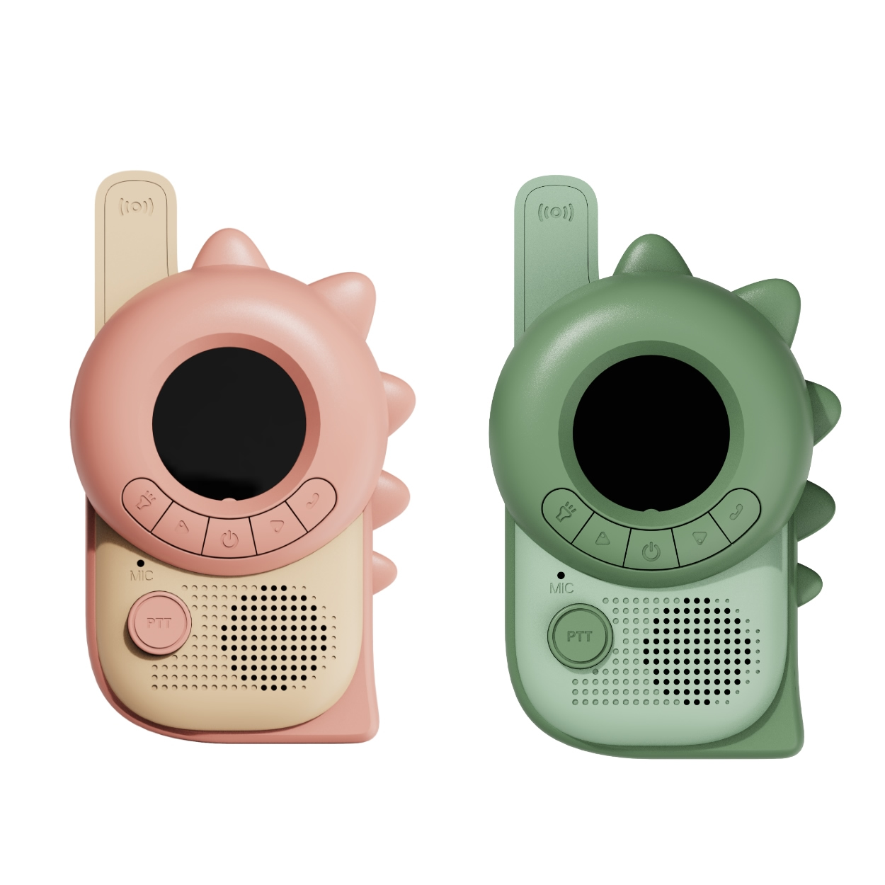 比利時TheZoofamily-WalkieTalkie 冒險家對講機(粉紅/綠色恐龍)1