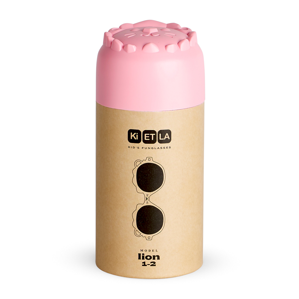 法國KiETLA LION萌貝獅幼兒太陽眼鏡(1-4Y 櫻花粉)4
