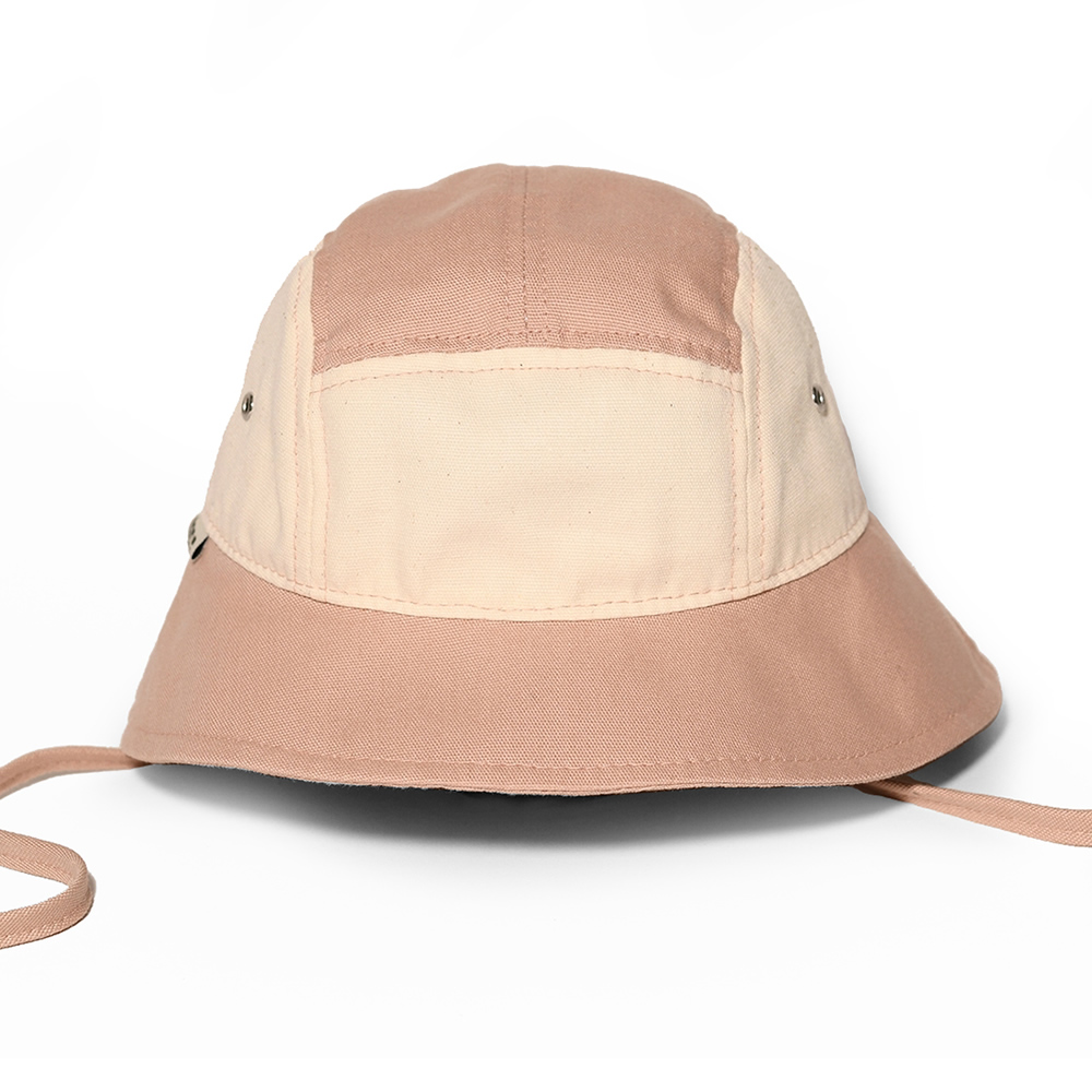 法國KiETLA 幼童休閒遮陽帽(天然棉白&粉)4