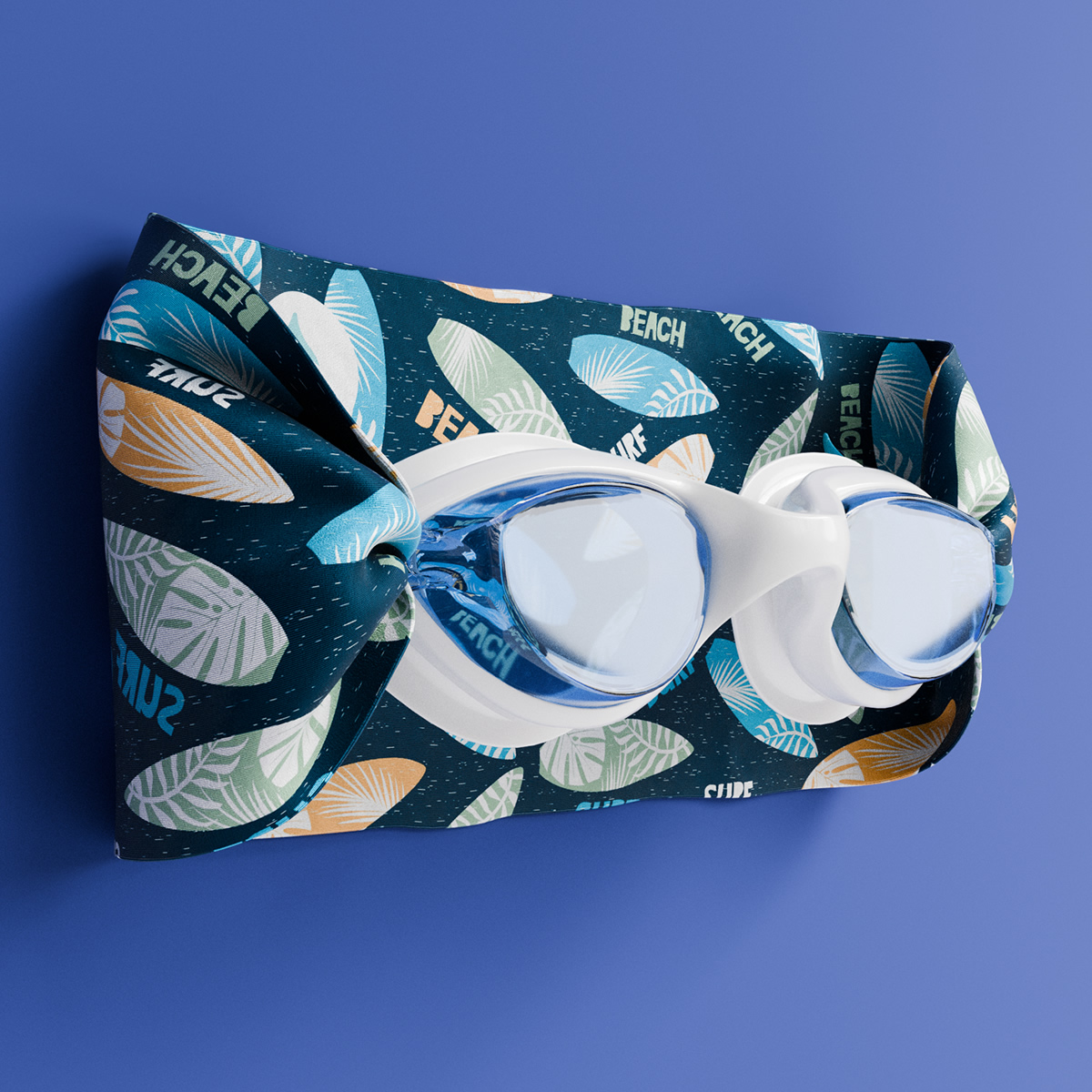 法國waterplops-兒童游泳泳鏡(衝浪選手/藍色)2