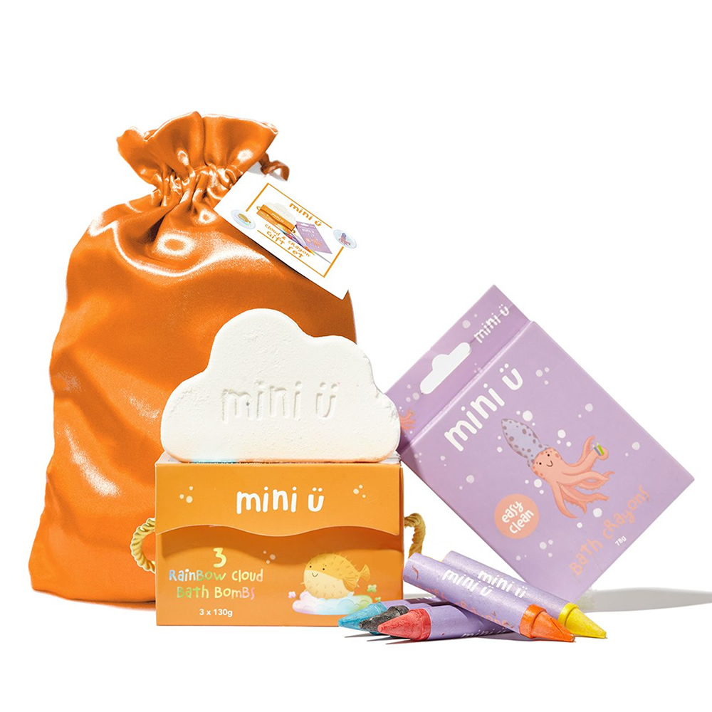 英國MINI U-自由塗鴉朵朵雲套組(沐浴爆爆+沐浴蠟筆)1