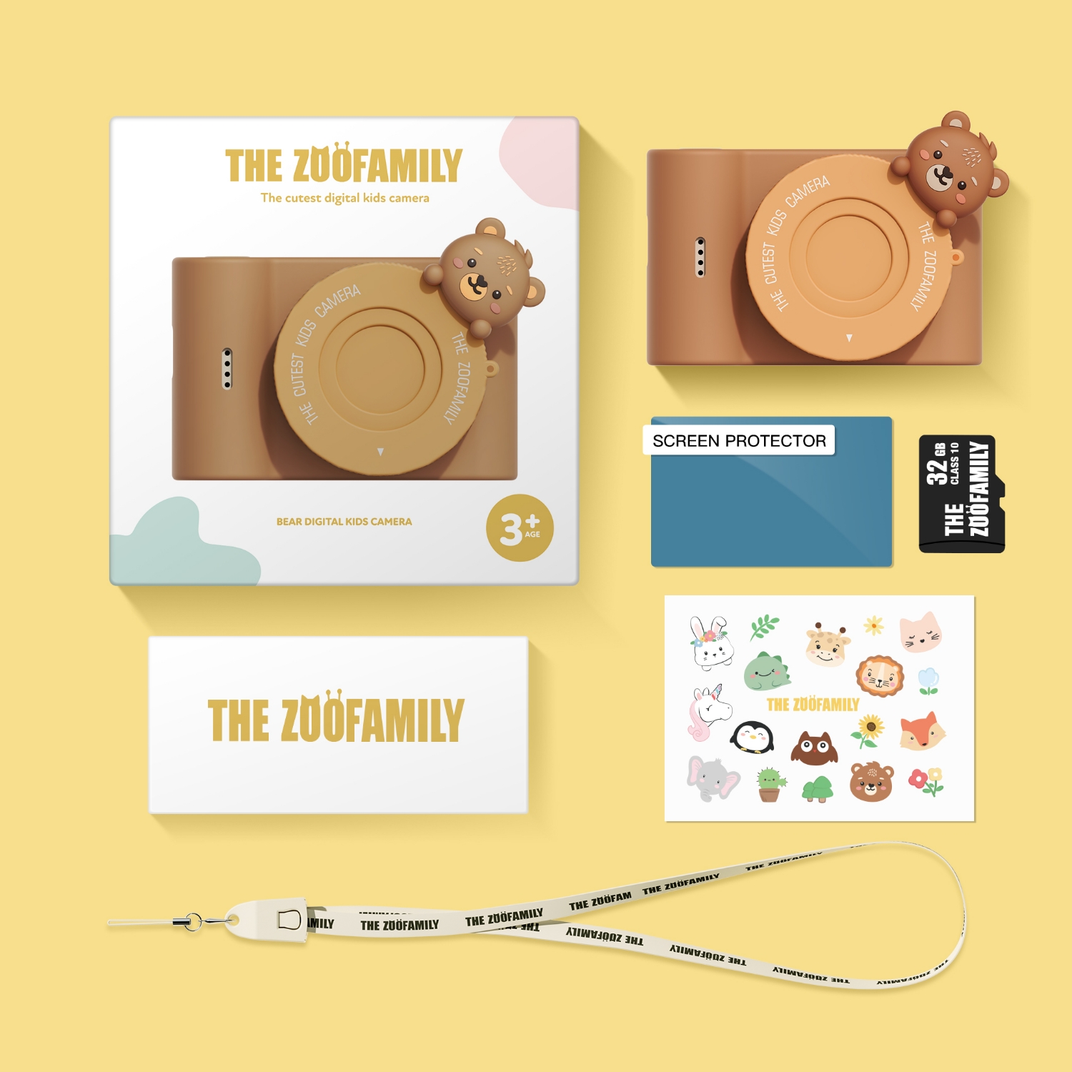 比利時TheZoofamily-UrbanZoo 兒童數位相機(棕熊)6