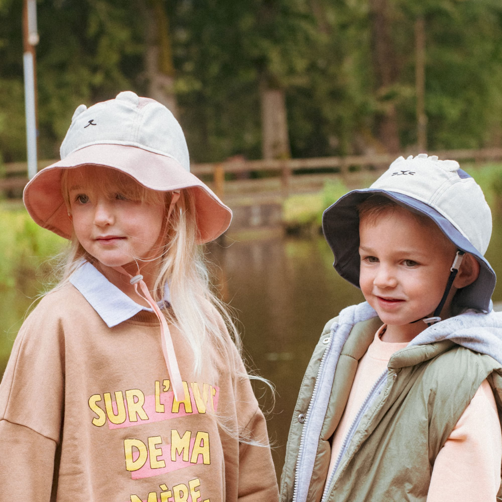 法國KiETLA BOB's萌貝貝遮陽帽(蜜糖粉)8