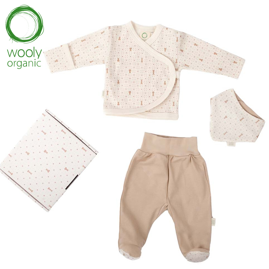 WoolyOrganic有機棉絨 彌月精緻禮(丹蜜淺棕)2