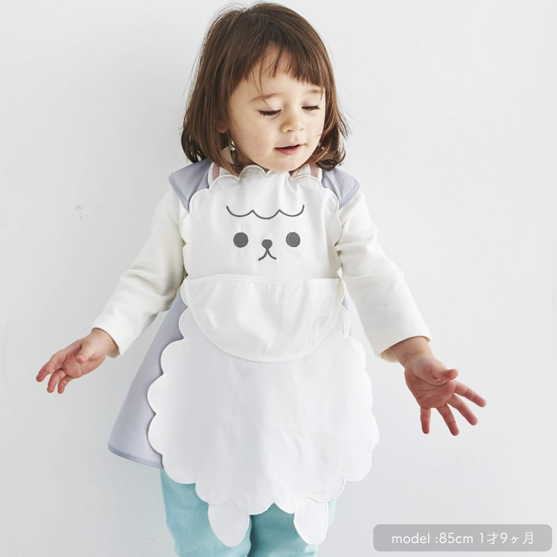 日本ABOO 動物造型長版圍裙(羊駝)1