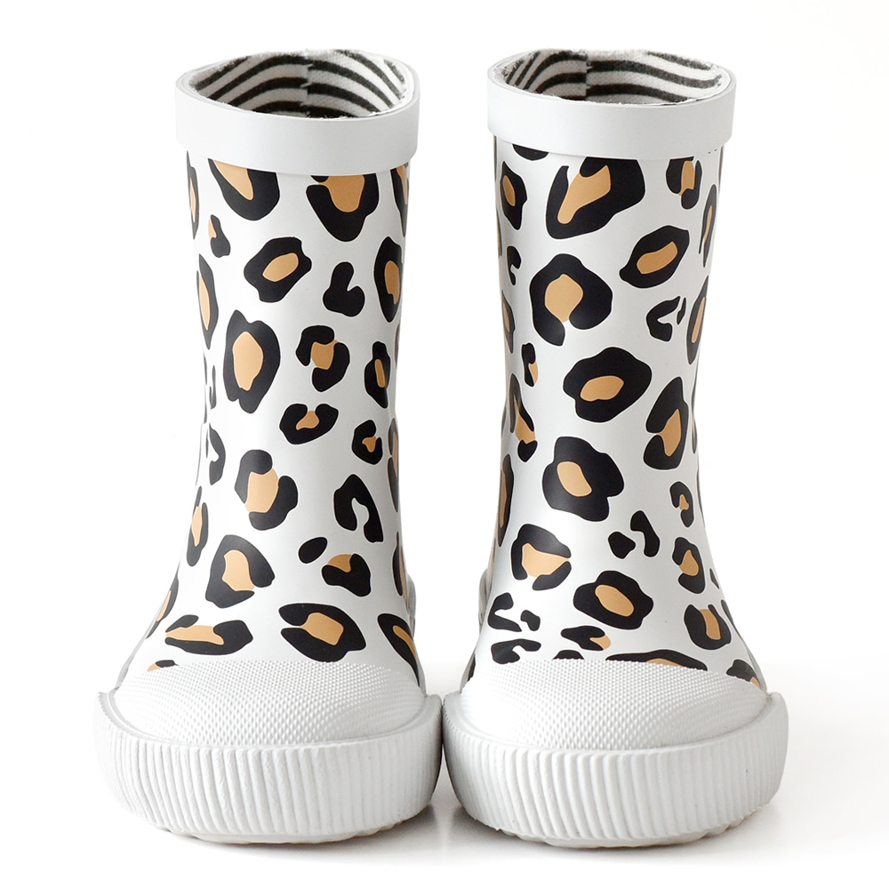 法國BOXBO LEON雨靴-愛時尚(豹紋白)3