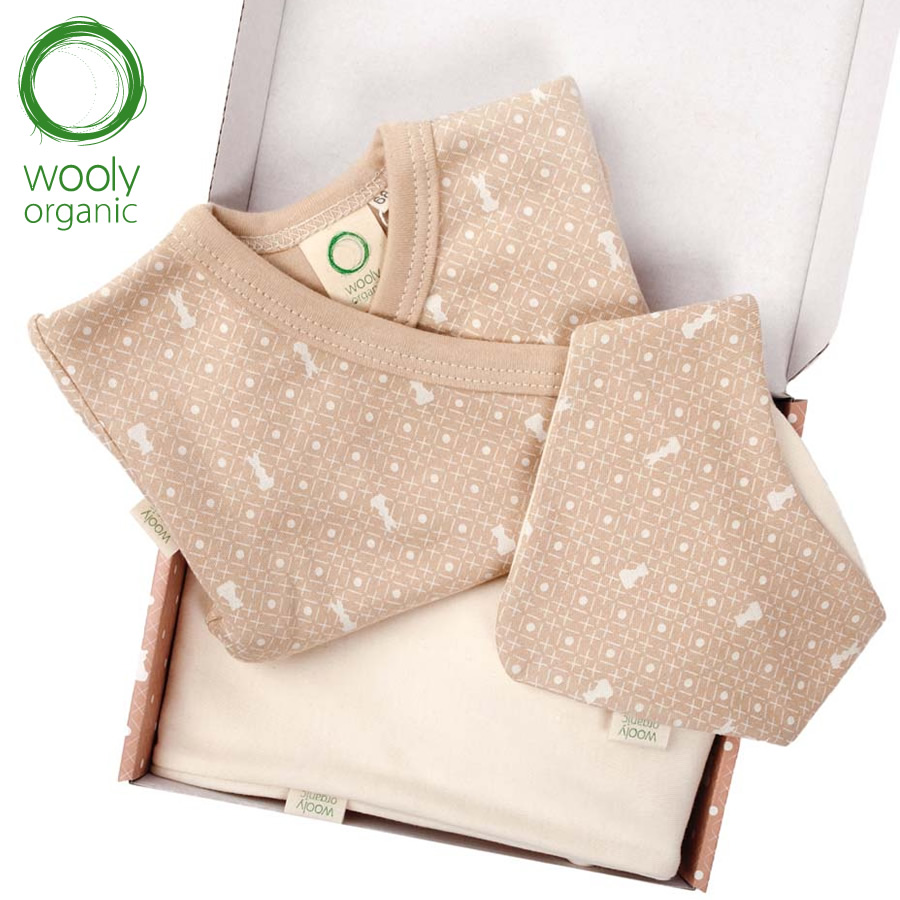 WoolyOrganic有機棉絨 彌月精緻禮(丹蜜深棕)1