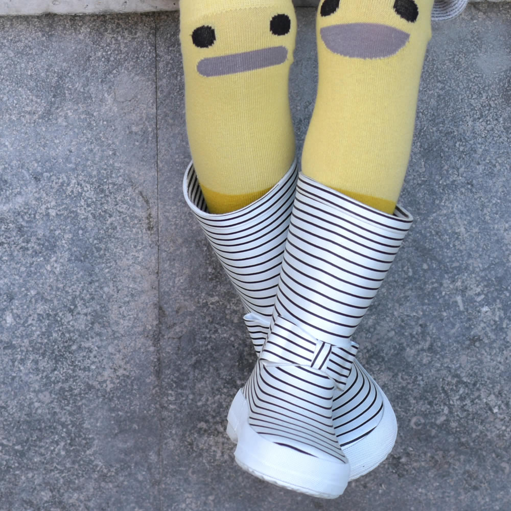 法國BOXBO MARINE STRIPE雨靴-愛時尚(蝴蝶結)3