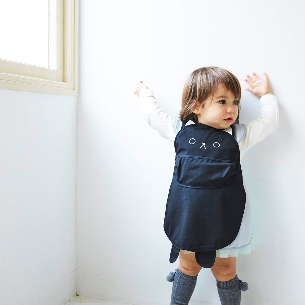 日本ABOO 動物造型長版圍裙(黑貓貓)6