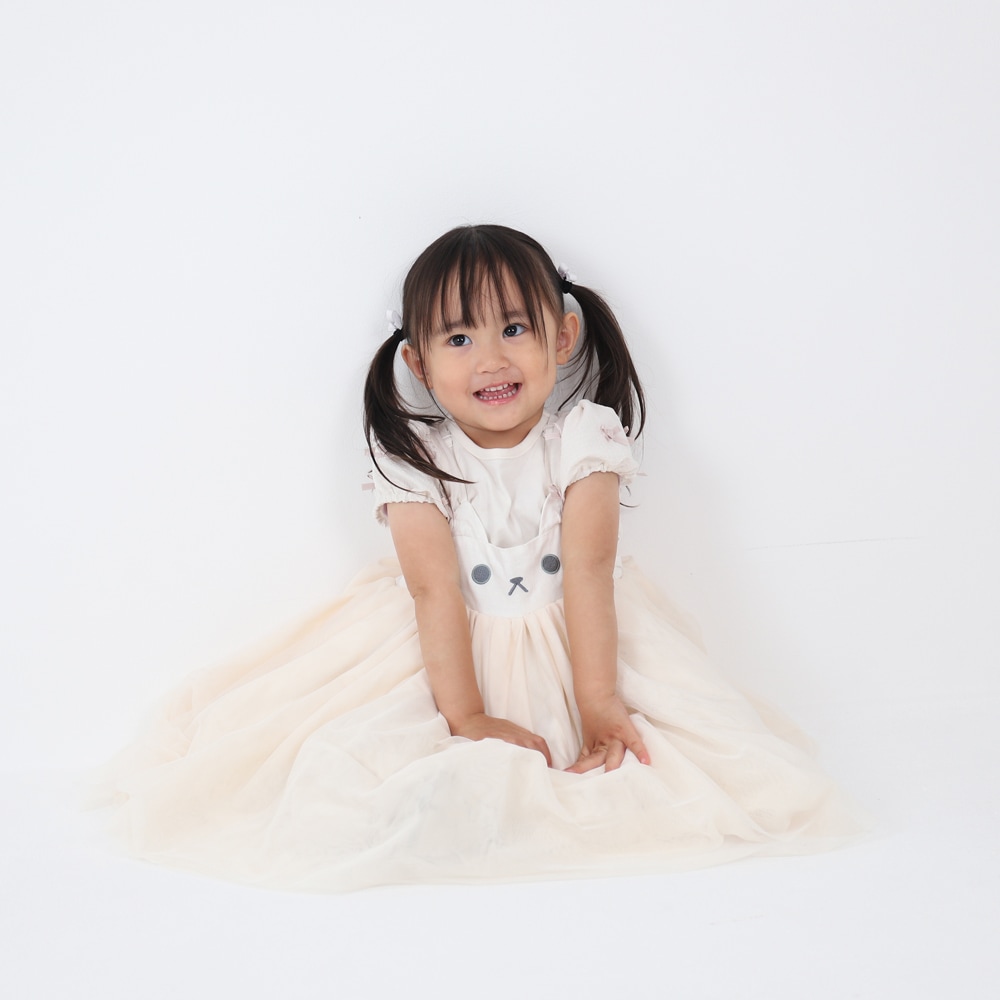 日本ABOO 薄紗連身裙(白貓貓)2