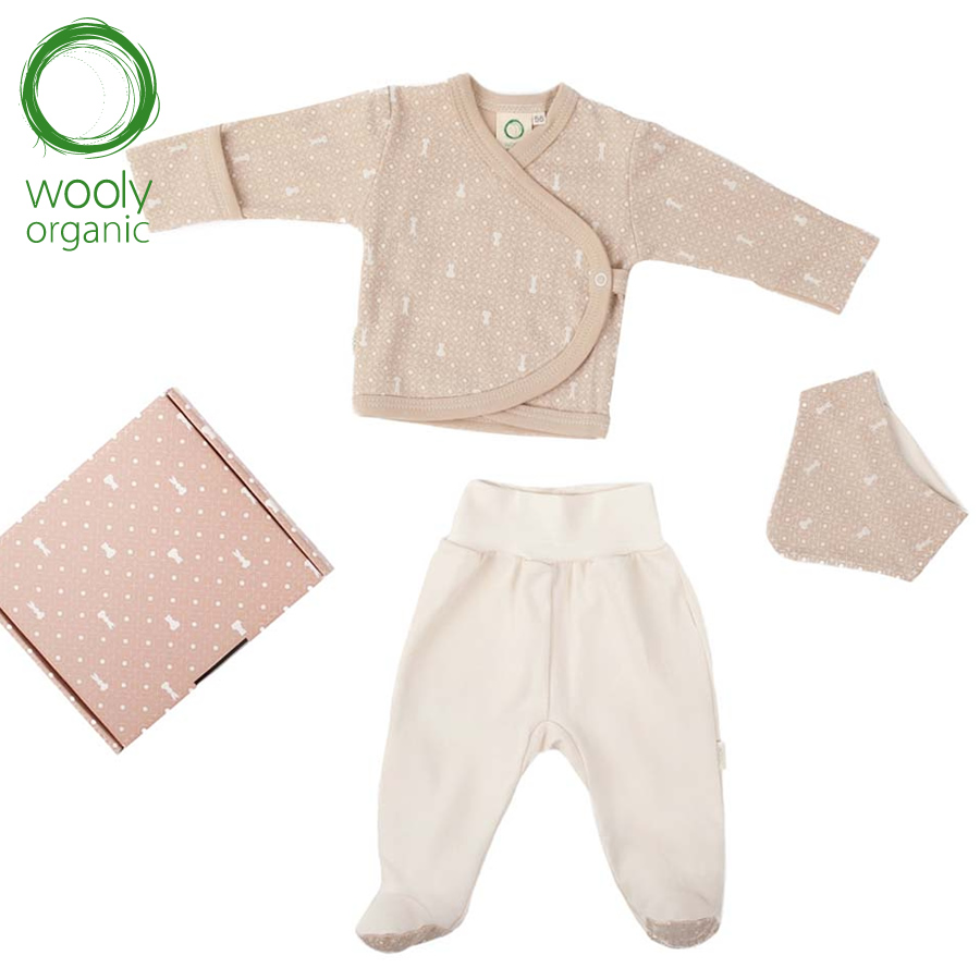 WoolyOrganic有機棉絨 彌月精緻禮(丹蜜深棕)2