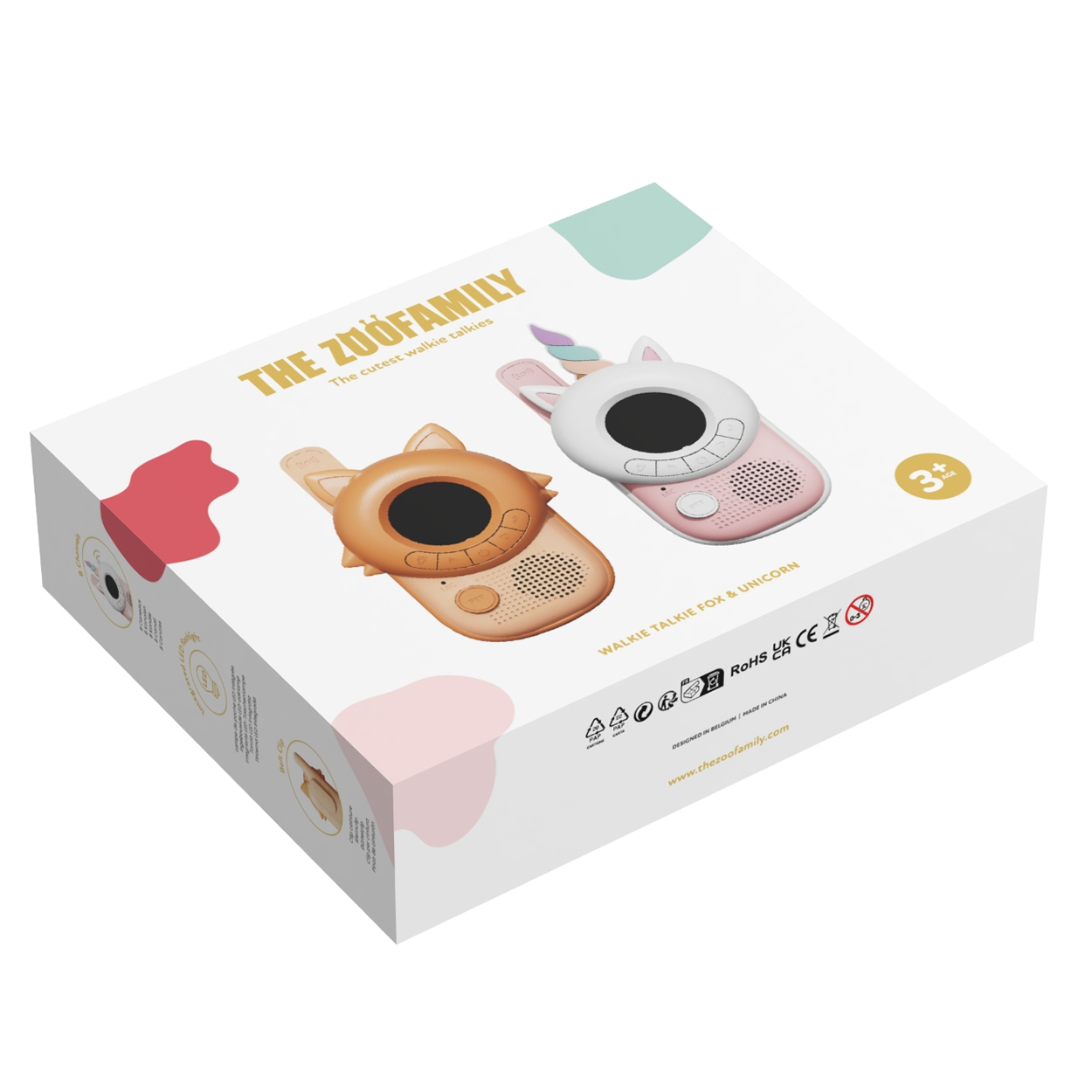比利時TheZoofamily-WalkieTalkie 冒險家對講機(狐狸/獨角獸)4