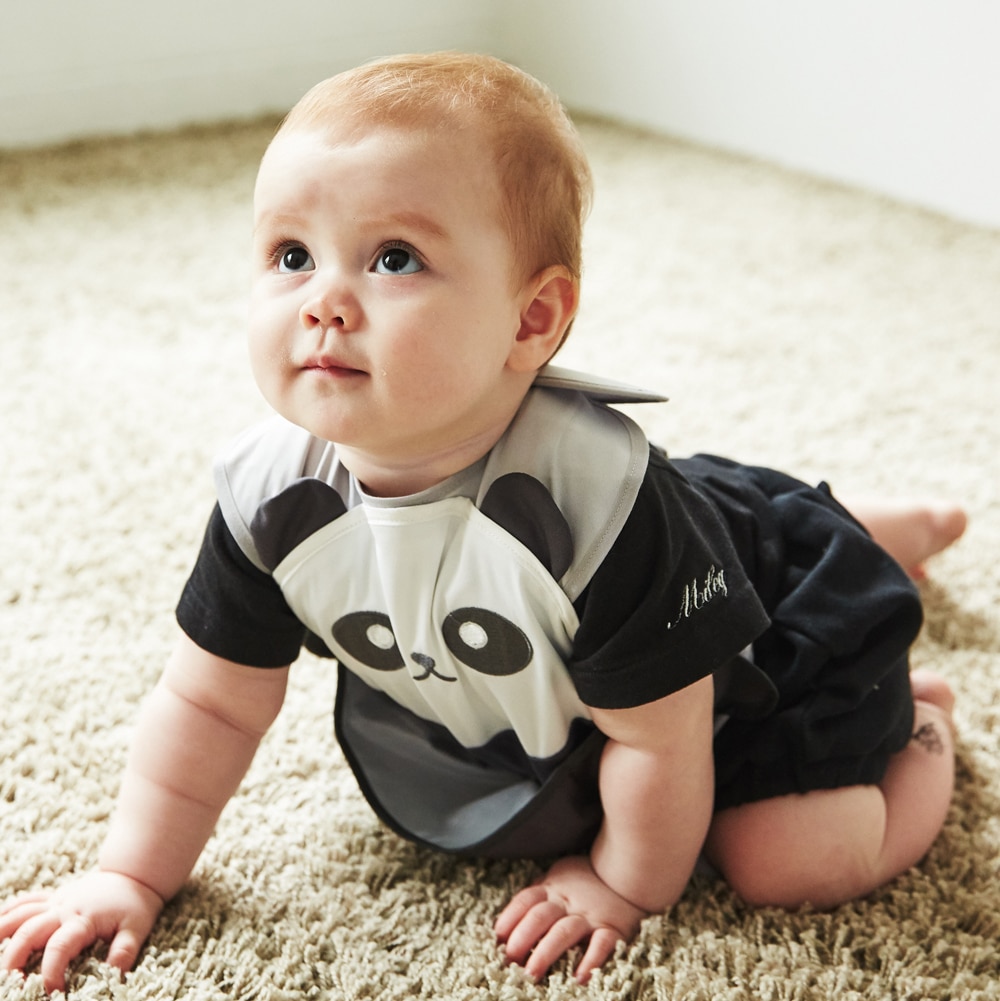 日本ABOO 動物造型長版圍裙(熊貓)2