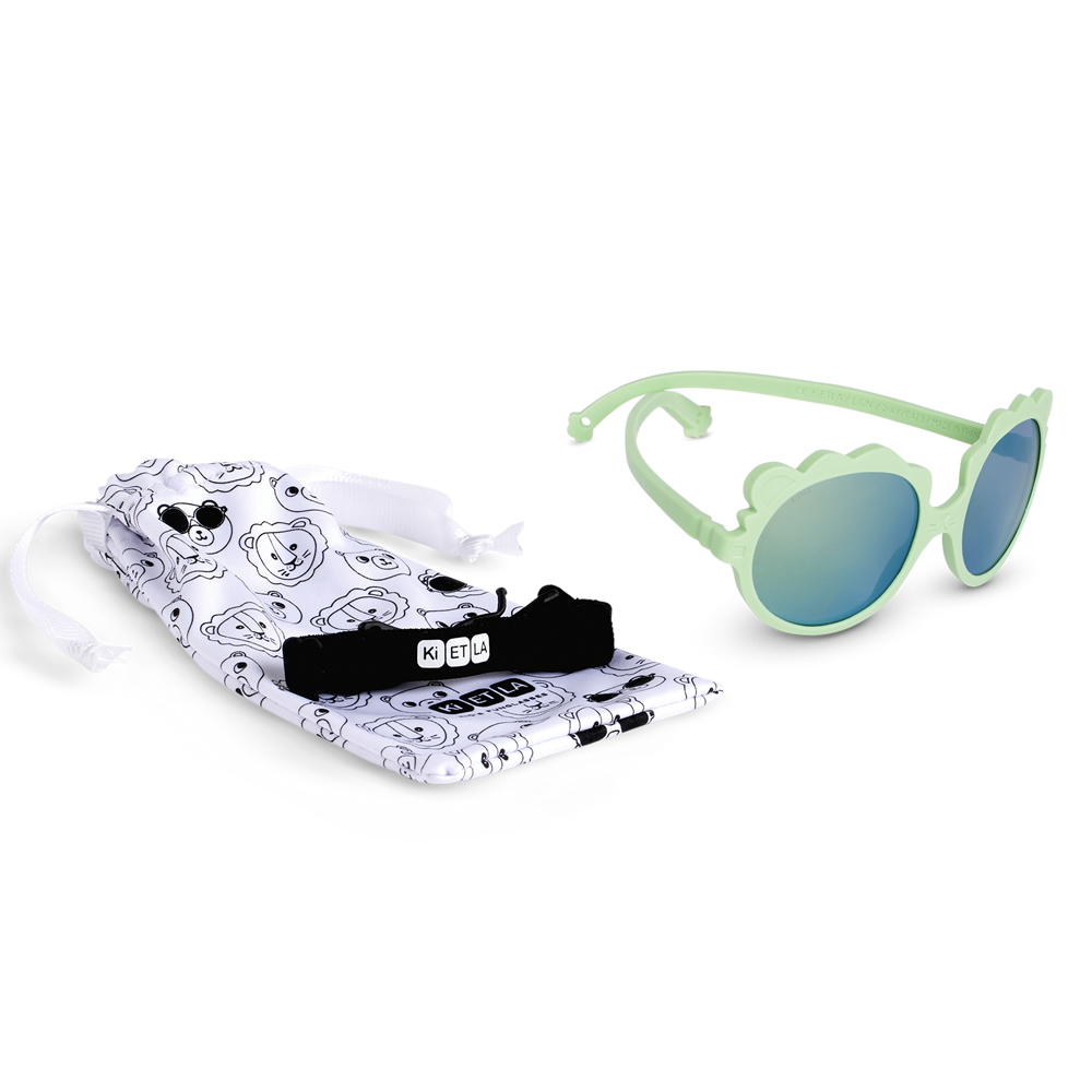 法國KiETLA LION萌貝獅幼兒太陽眼鏡(1-4Y 霧灰綠)3
