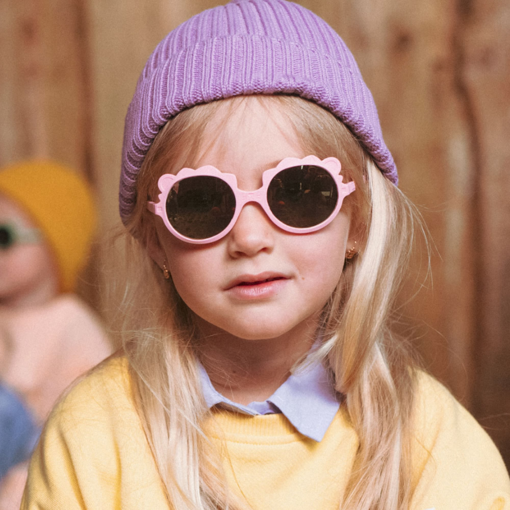 法國KiETLA LION萌貝獅幼兒太陽眼鏡(1-4Y 櫻花粉)5
