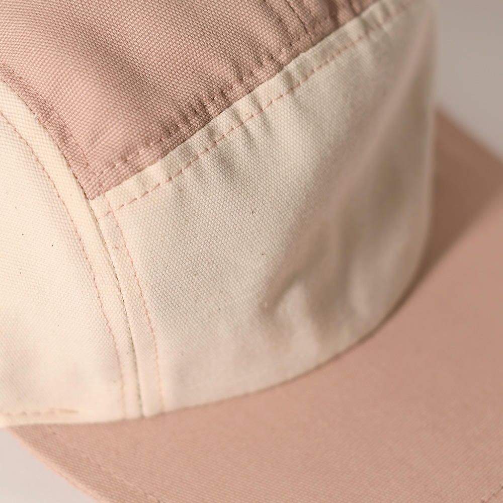 法國KiETLA 兒童遮陽棒球帽(天然棉白&粉)3