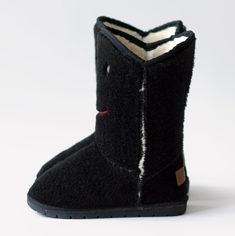 法國BOXBO ESKIMO雪靴-笑瞇瞇(絨絨黑)2