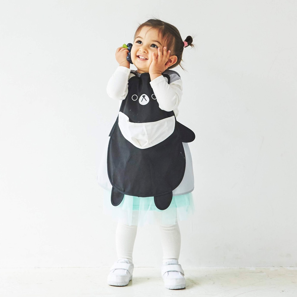 日本ABOO 動物造型長版圍裙(亞洲黑熊)2