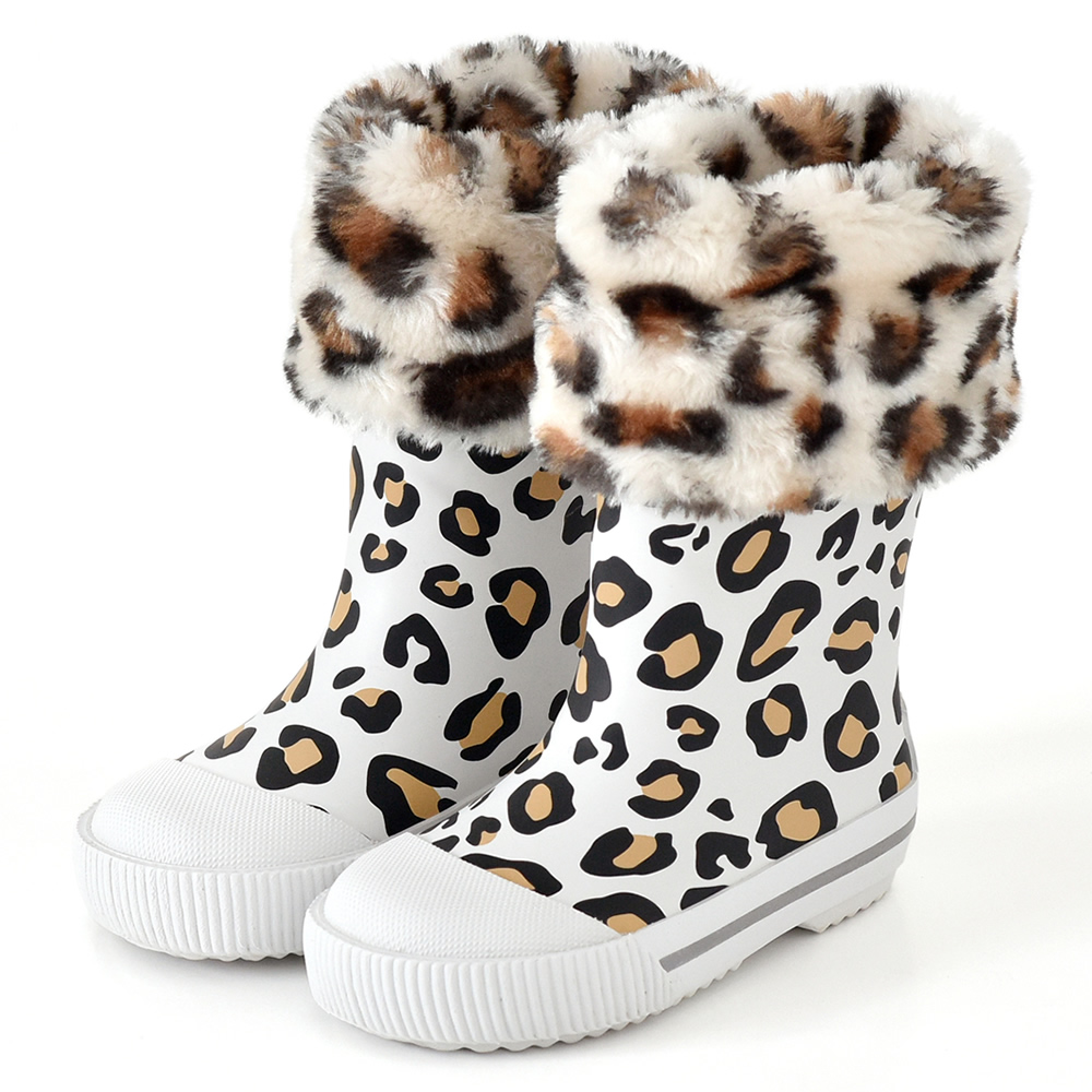 法國BOXBO LEON雨靴-愛時尚(豹紋白)4