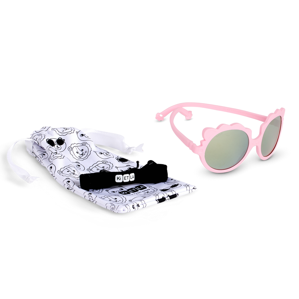 法國KiETLA LION萌貝獅幼兒太陽眼鏡(1-4Y 櫻花粉)3