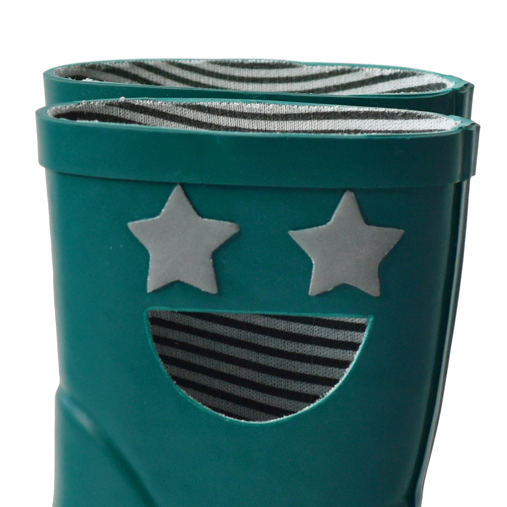 法國BOXBO WISTITI STAR雨靴-我愛閃爍星(石青綠)3