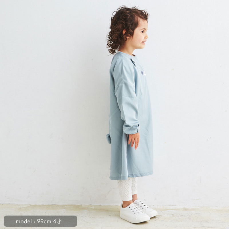 日本ABOO 動物造型長袖罩衫(淺藍熊熊)11