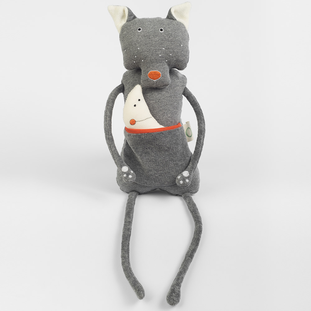 WoolyOrganic有機棉絨 安撫玩偶(灰狼)4