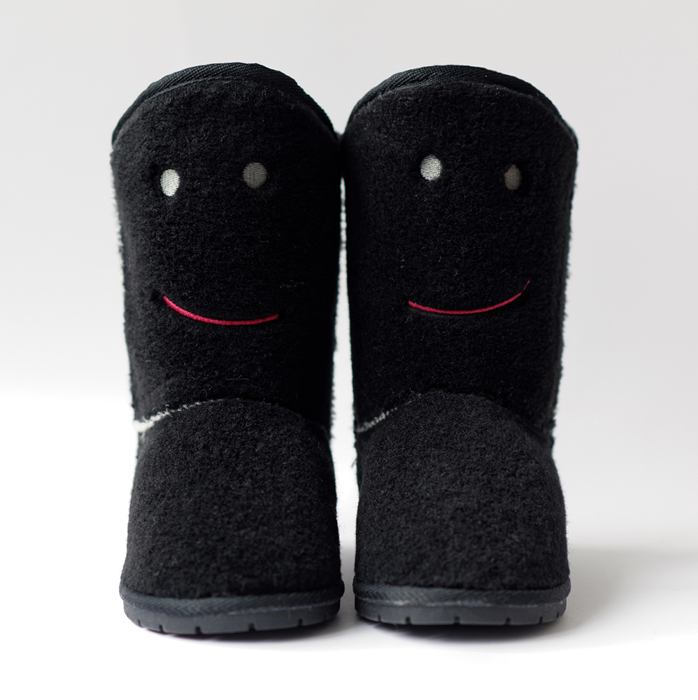 法國BOXBO ESKIMO雪靴-笑瞇瞇(絨絨黑)3