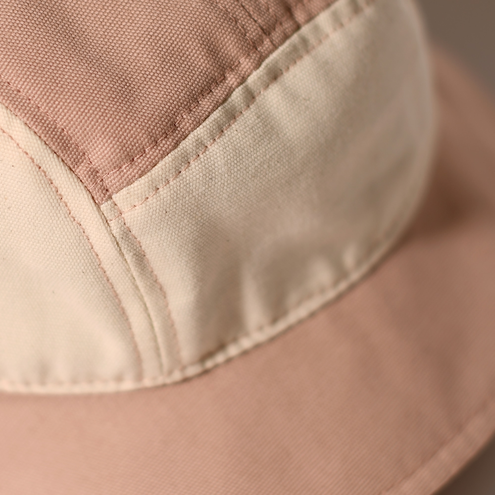 法國KiETLA 幼童休閒遮陽帽(天然棉白&粉)3